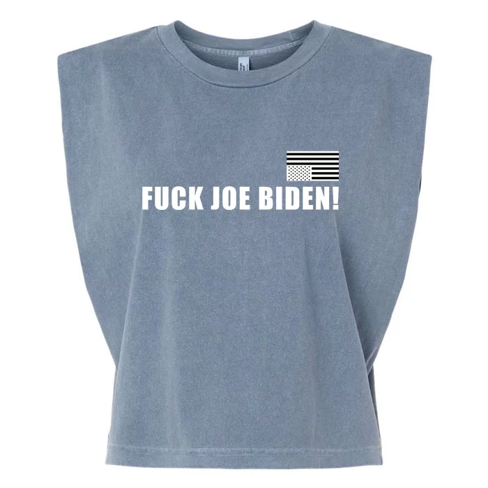 FJB F Joe Biden Upside Down American Flog Garment-Dyed Women's Muscle Tee