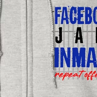 Funny Facebook Jail Inmate Repeat Offender Full Zip Hoodie