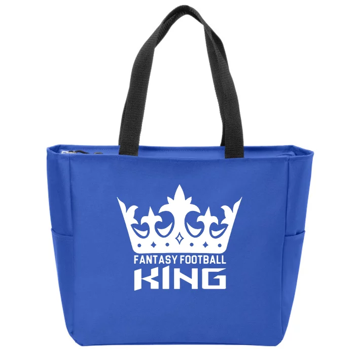 Fantasy Football King Zip Tote Bag