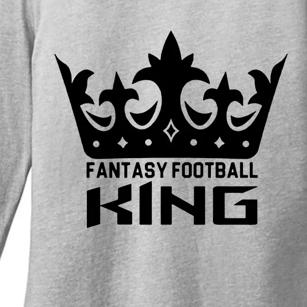 Fantasy Football King Womens CVC Long Sleeve Shirt