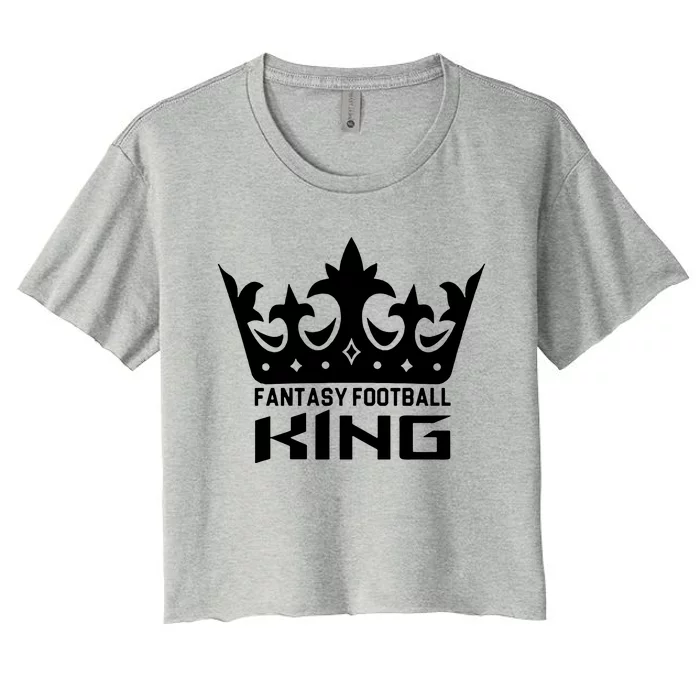 Fantasy Football King Women's Crop Top Tee