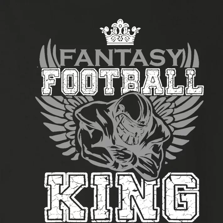 Fantasy Football King Funny Draft Day Champion Party Sports Toddler Long Sleeve Shirt