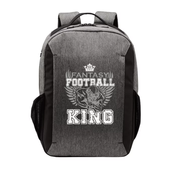 Fantasy Football King Funny Draft Day Champion Party Sports Vector Backpack