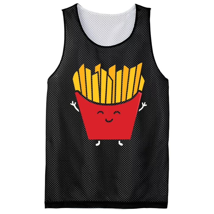 French Fries Kawaii Mesh Reversible Basketball Jersey Tank