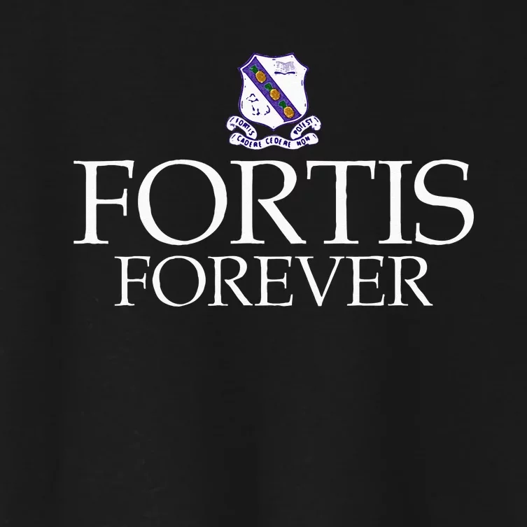 Fortis Forever! Kingston College Fan Gift Women's Crop Top Tee