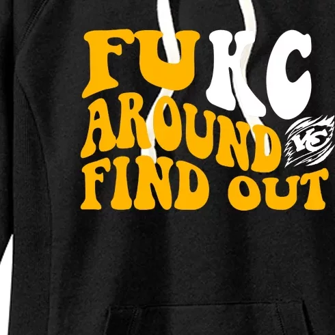 Fuck FUKC Kansas City Around Find Out Women's Fleece Hoodie