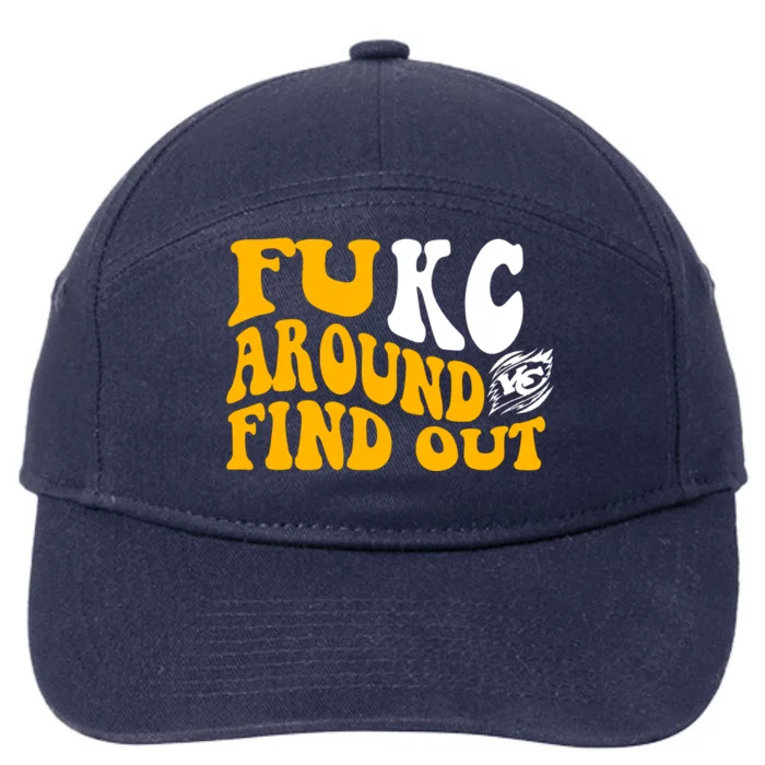 Fuck FUKC Kansas City Around Find Out 7-Panel Snapback Hat