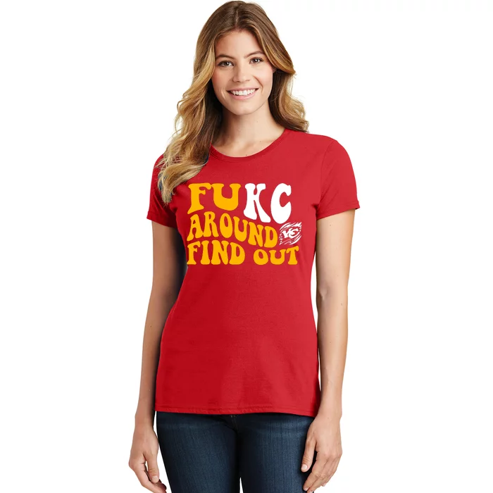 Fuck FUKC Kansas City Around Find Out Women's T-Shirt