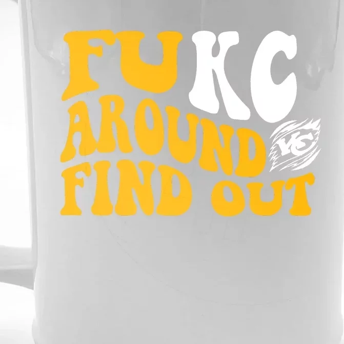 Fuck FUKC Kansas City Around Find Out Front & Back Beer Stein