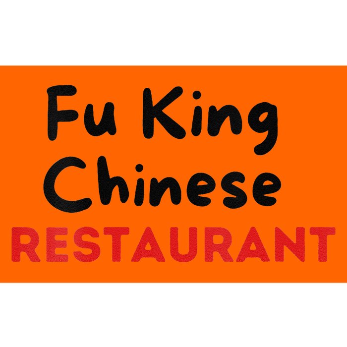 Funny Fu King Chinese Restaurant Joke Novelty Bumper Sticker