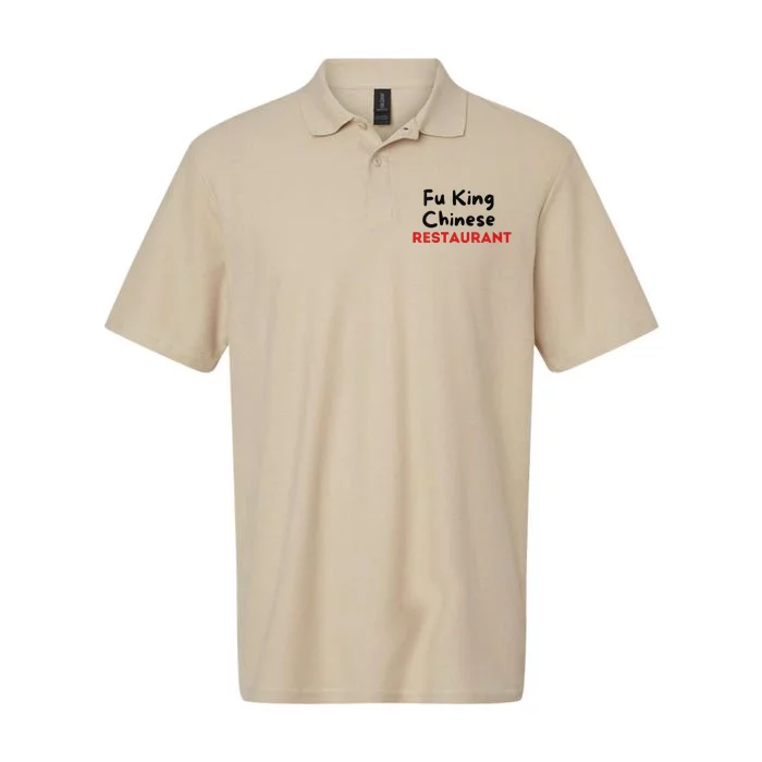 Funny Fu King Chinese Restaurant Joke Novelty Softstyle Adult Sport Polo