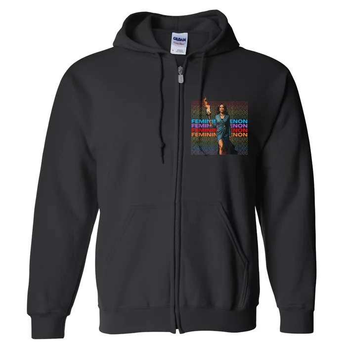 Funny Femininomenon Kamala Harris Gift Full Zip Hoodie