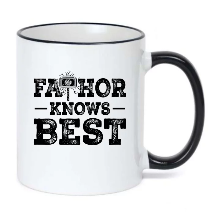 Father Fathor Knows Best T Black Color Changing Mug