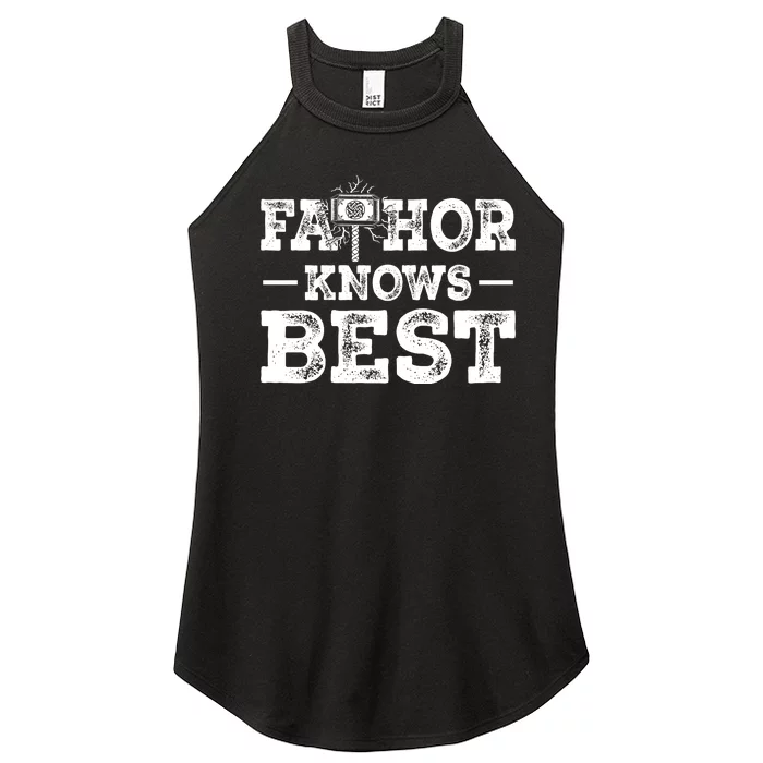 Father Fathor Knows Best T Women’s Perfect Tri Rocker Tank