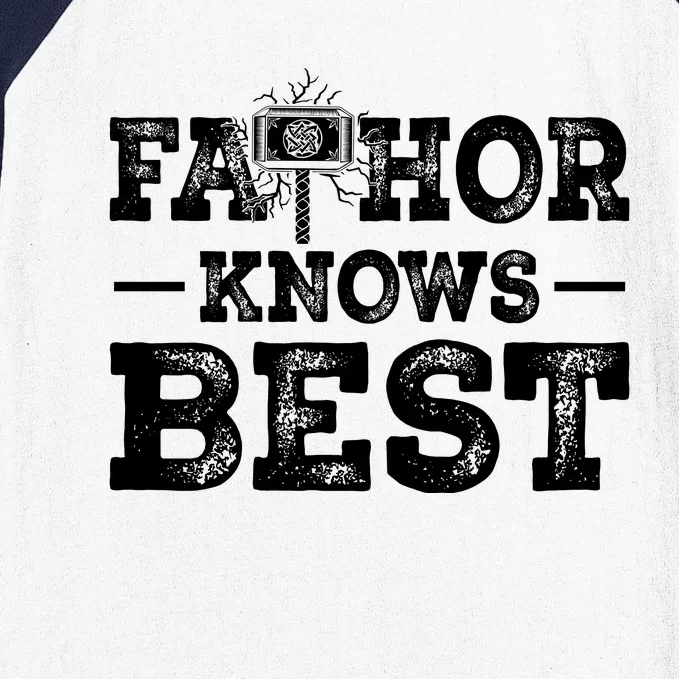 Father Fathor Knows Best T Baseball Sleeve Shirt