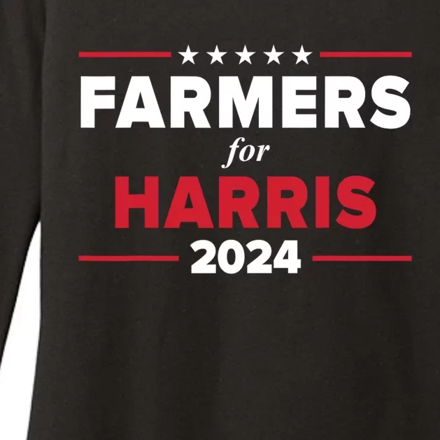 Farmers For Kamala Harris 2024 Election Womens CVC Long Sleeve Shirt