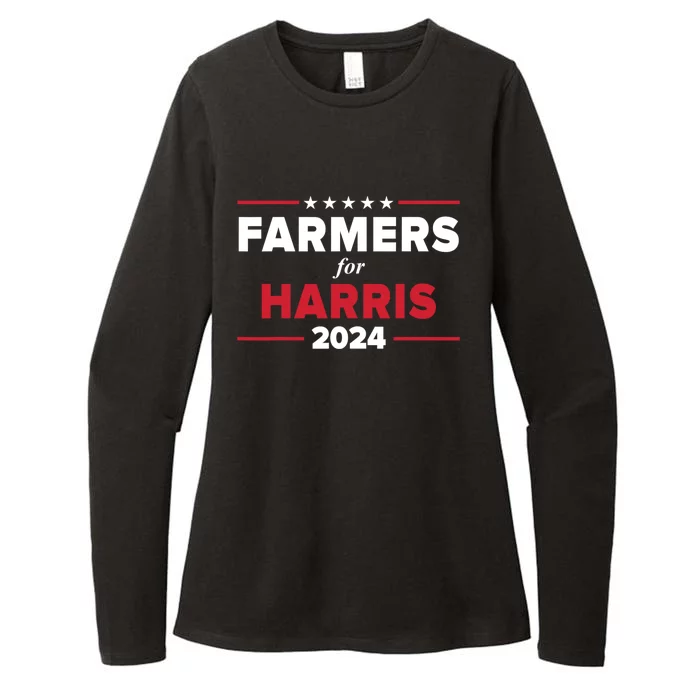 Farmers For Kamala Harris 2024 Election Womens CVC Long Sleeve Shirt