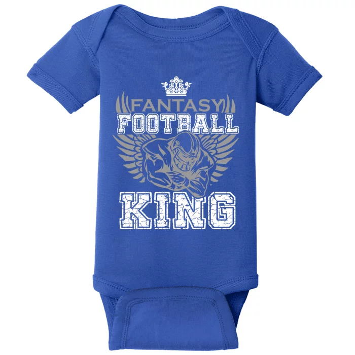 Fantasy Football King League Legend Draft Day Party Gift Baby Bodysuit