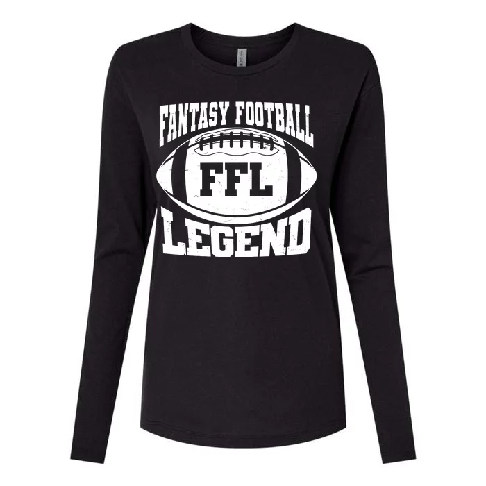 FFL Fantasy Football Legend Sports Fan Womens Cotton Relaxed Long Sleeve T-Shirt