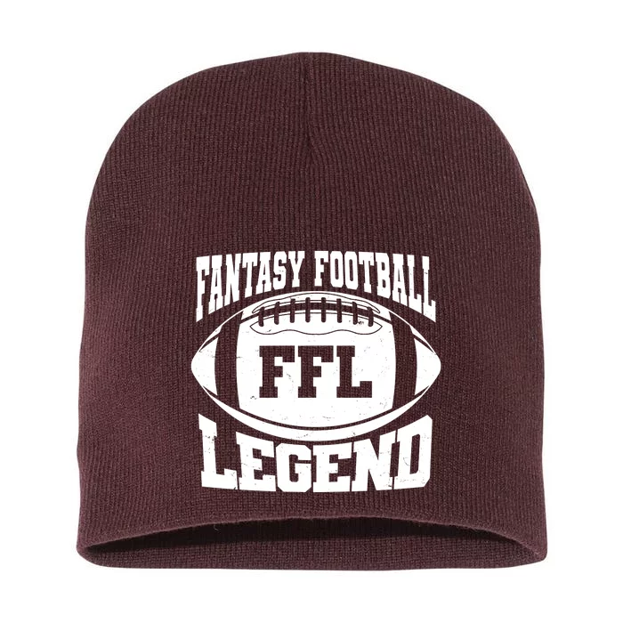 FFL Fantasy Football Legend Sports Fan Short Acrylic Beanie