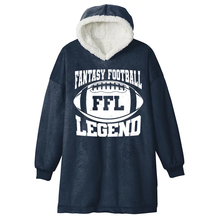 FFL Fantasy Football Legend Sports Fan Hooded Wearable Blanket