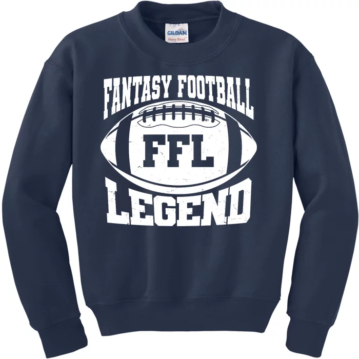 FFL Fantasy Football Legend Sports Fan Kids Sweatshirt