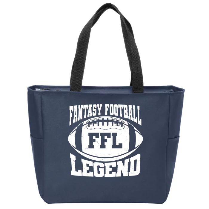 FFL Fantasy Football Legend Sports Fan Zip Tote Bag