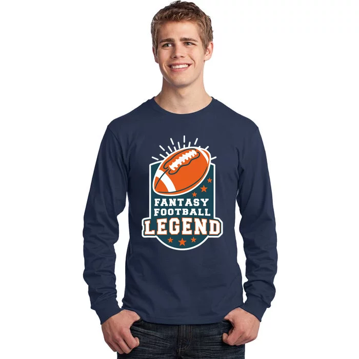 Fantasy Football League Legend Trophy Tall Long Sleeve T-Shirt