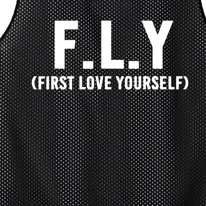 Fly First Love Yourself Self Love And Awareness Mesh Reversible Basketball Jersey Tank