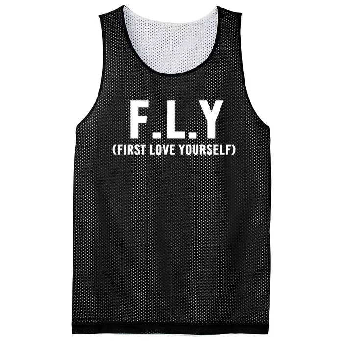 Fly First Love Yourself Self Love And Awareness Mesh Reversible Basketball Jersey Tank