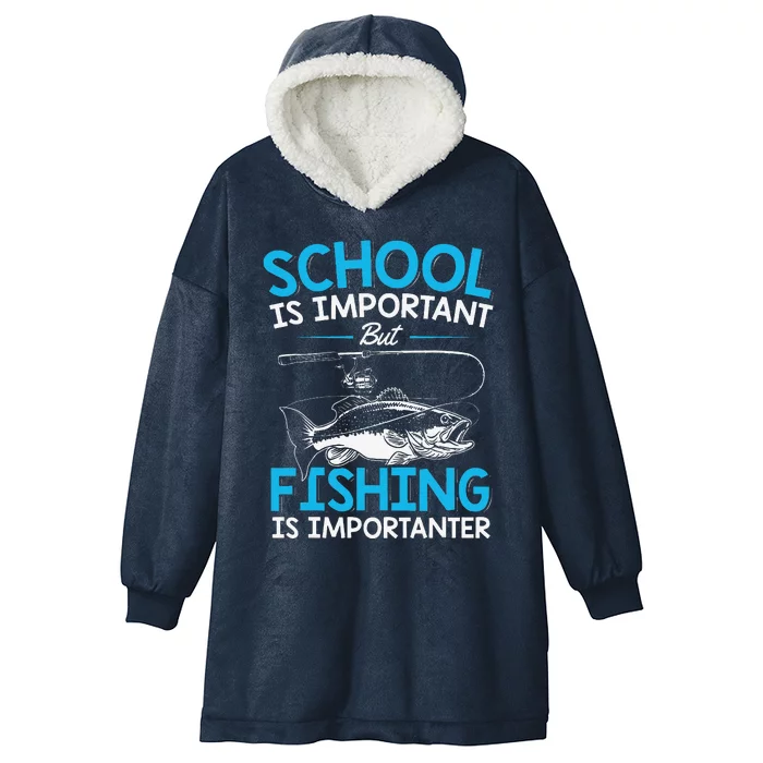 Fishing Fish Lover Fishing Hooded Wearable Blanket