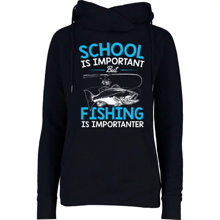 Fishing Fish Lover Fishing Womens Funnel Neck Pullover Hood