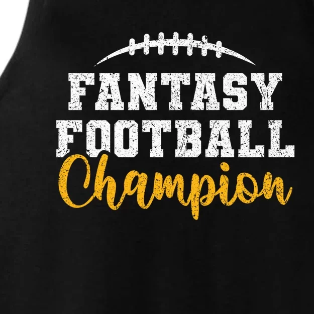 Fantasy Football League Winner Fantasy Football Champion Gift Ladies Tri-Blend Wicking Tank