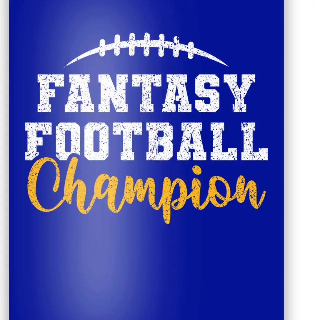 Fantasy Football League Winner Fantasy Football Champion Gift Poster