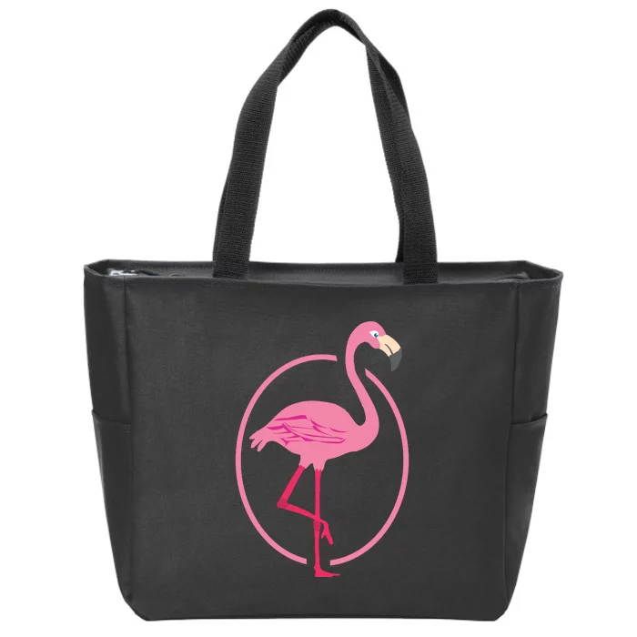 Flamingo Zip Tote Bag