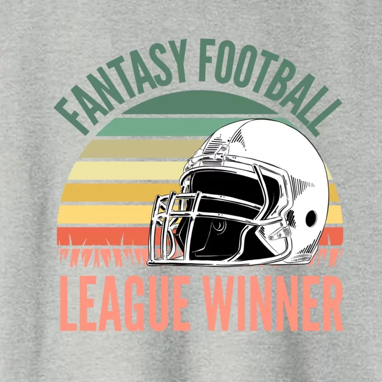 Fantasy Football League Winner Gift Women's Crop Top Tee