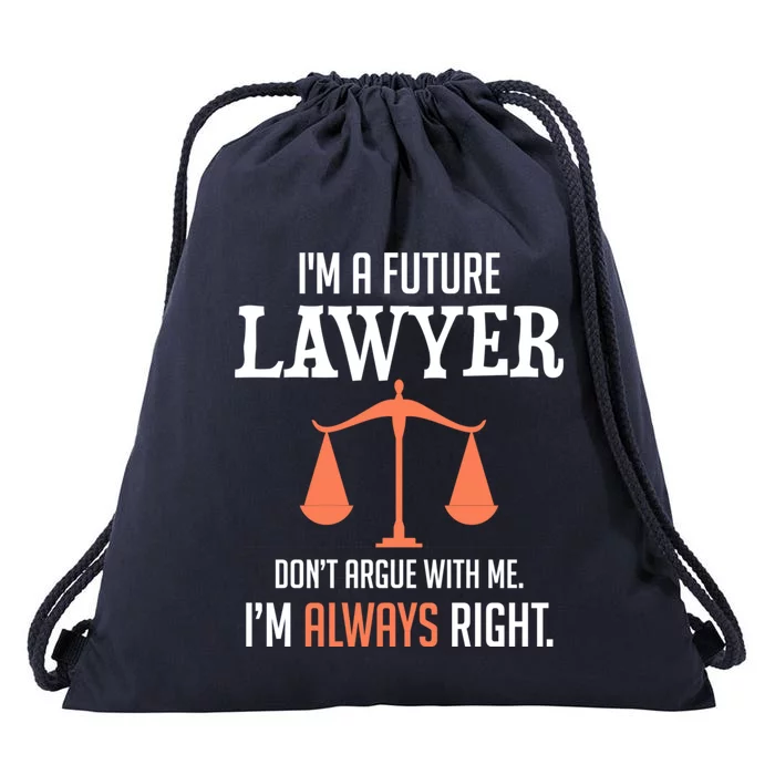 Funny Future Lawyer Law School Student Gift Meaningful Gift Drawstring Bag