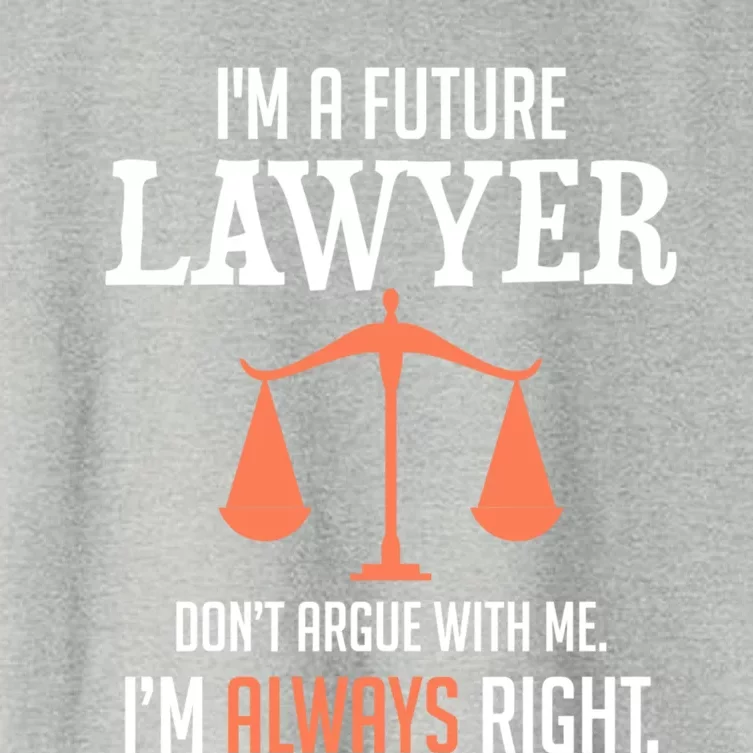 Funny Future Lawyer Law School Student Gift Meaningful Gift Women's Crop Top Tee