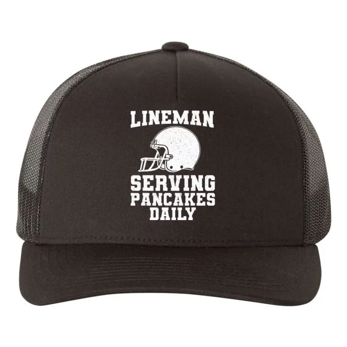 Funny Football Lineman Art For Offensive Lineman Yupoong Adult 5-Panel Trucker Hat