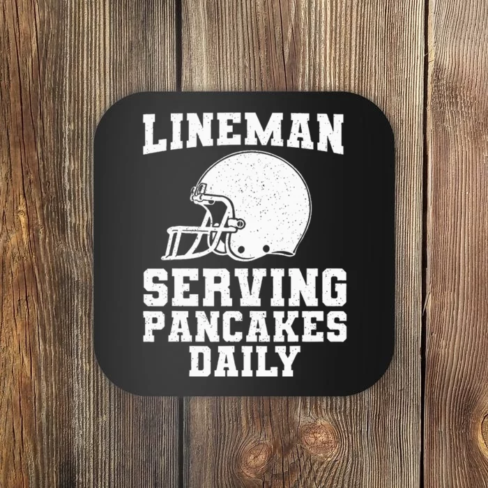 Funny Football Lineman Art For Offensive Lineman Coaster