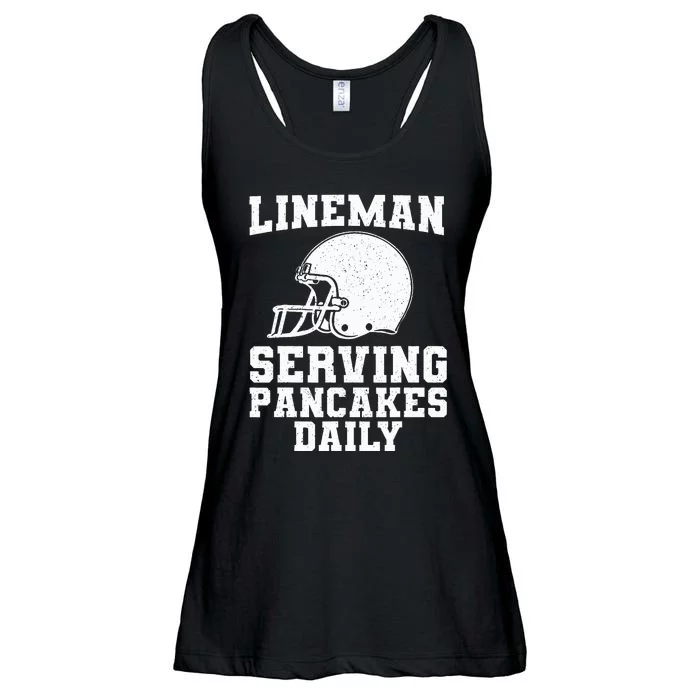 Funny Football Lineman Art For Offensive Lineman Ladies Essential Flowy Tank