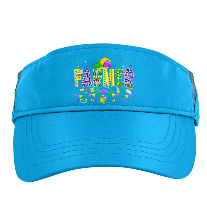 Funny Farmer Lover Mardi Gras Carnival Party Meaningful Gift Adult Drive Performance Visor