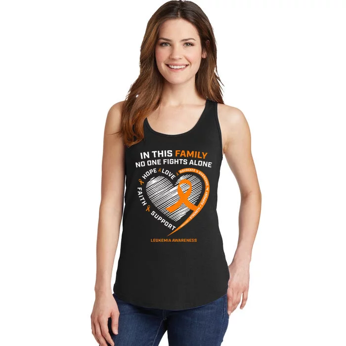 Family Fight Leukemia Awareness Products Gift Ladies Essential Tank