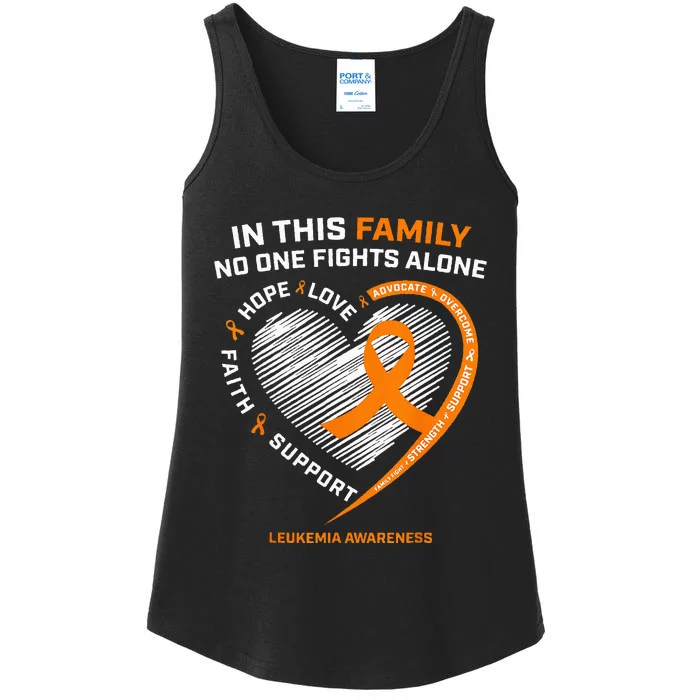 Family Fight Leukemia Awareness Products Gift Ladies Essential Tank