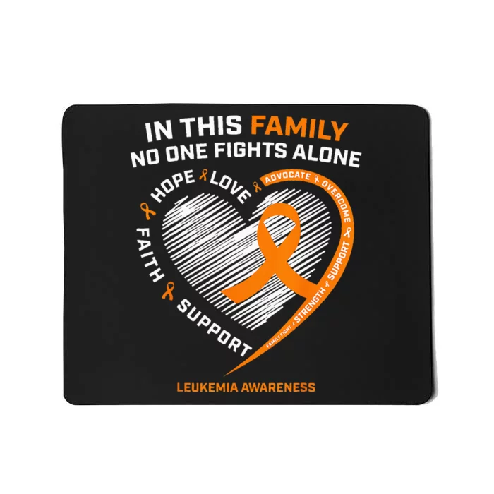 Family Fight Leukemia Awareness Products Gift Mousepad