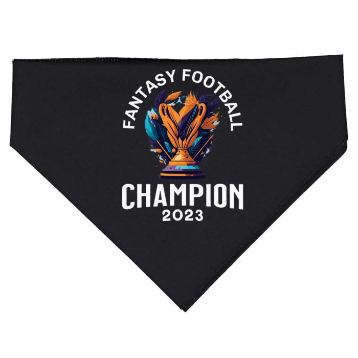 Fantasy Football League Champion Winner USA-Made Doggie Bandana