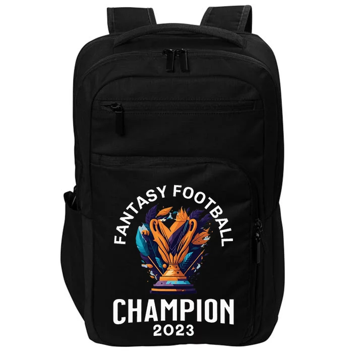 Fantasy Football League Champion Winner Impact Tech Backpack