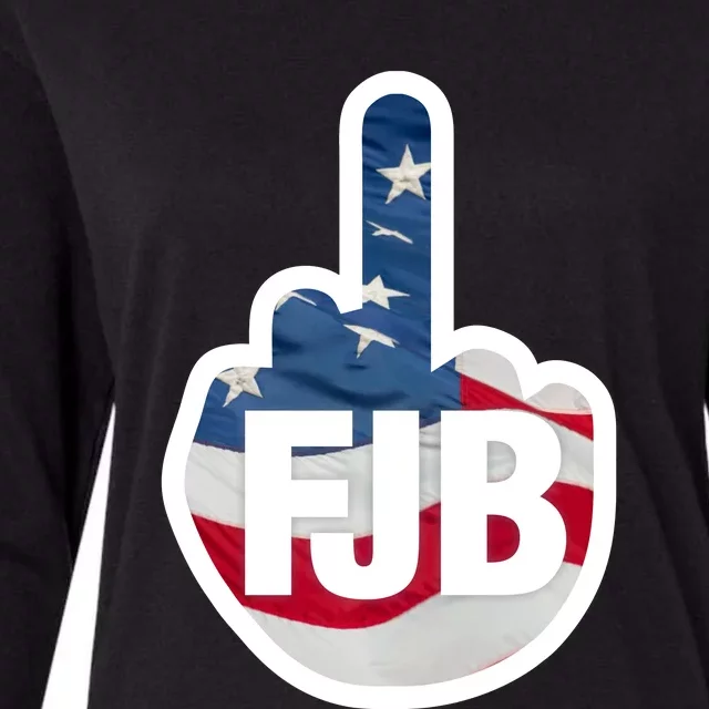 FJB Flag Logo Apparel Womens Cotton Relaxed Long Sleeve T-Shirt