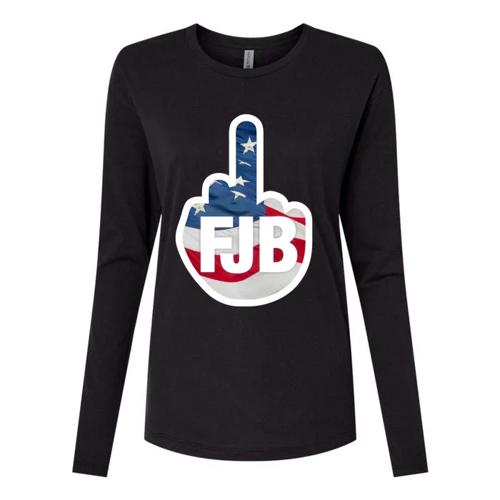 FJB Flag Logo Apparel Womens Cotton Relaxed Long Sleeve T-Shirt