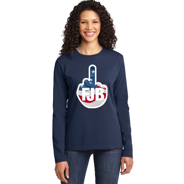 FJB Flag Logo Apparel Ladies Long Sleeve Shirt